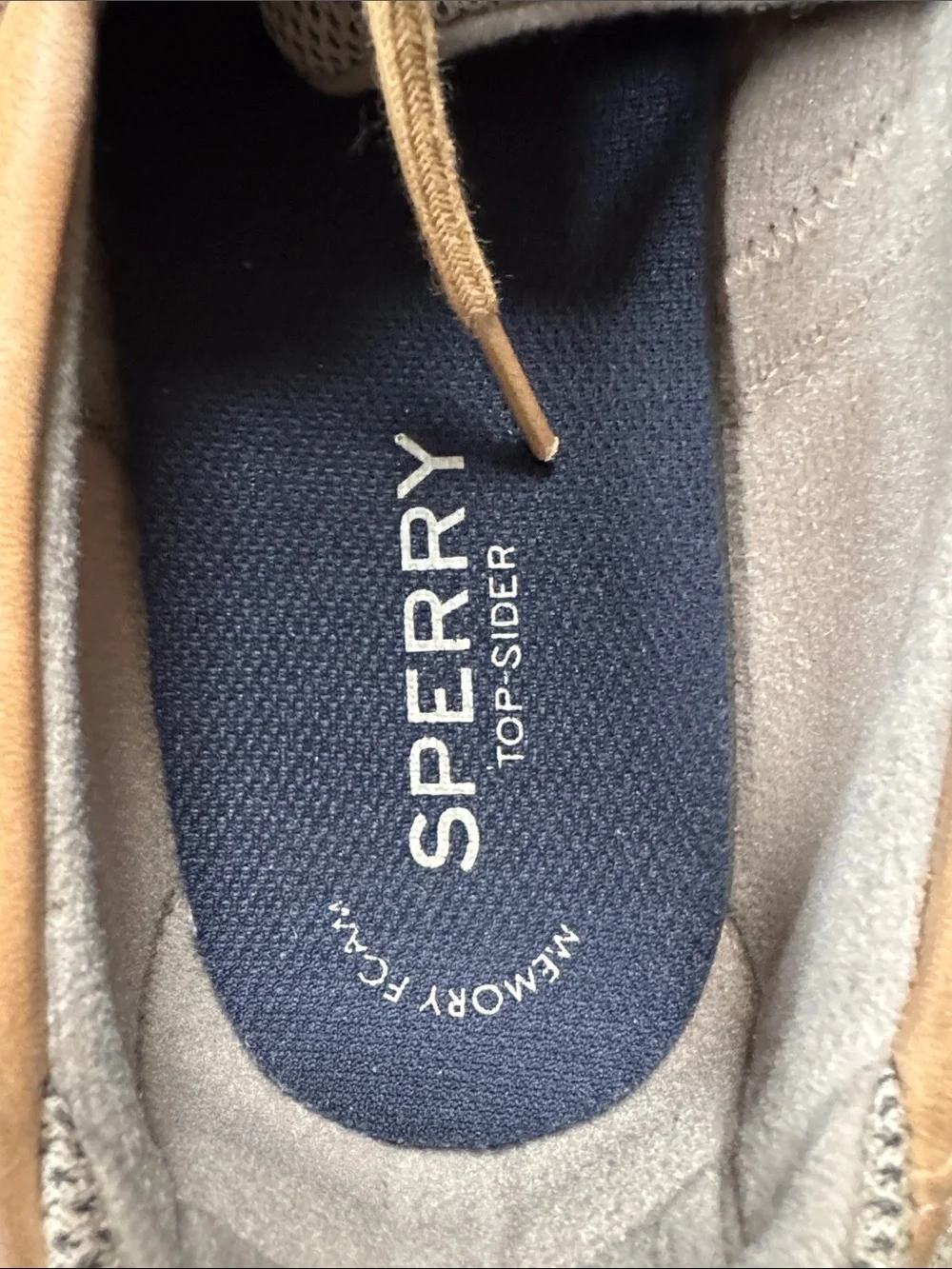 Sperry Men’s Brown Leather and Mesh Boat Shoes